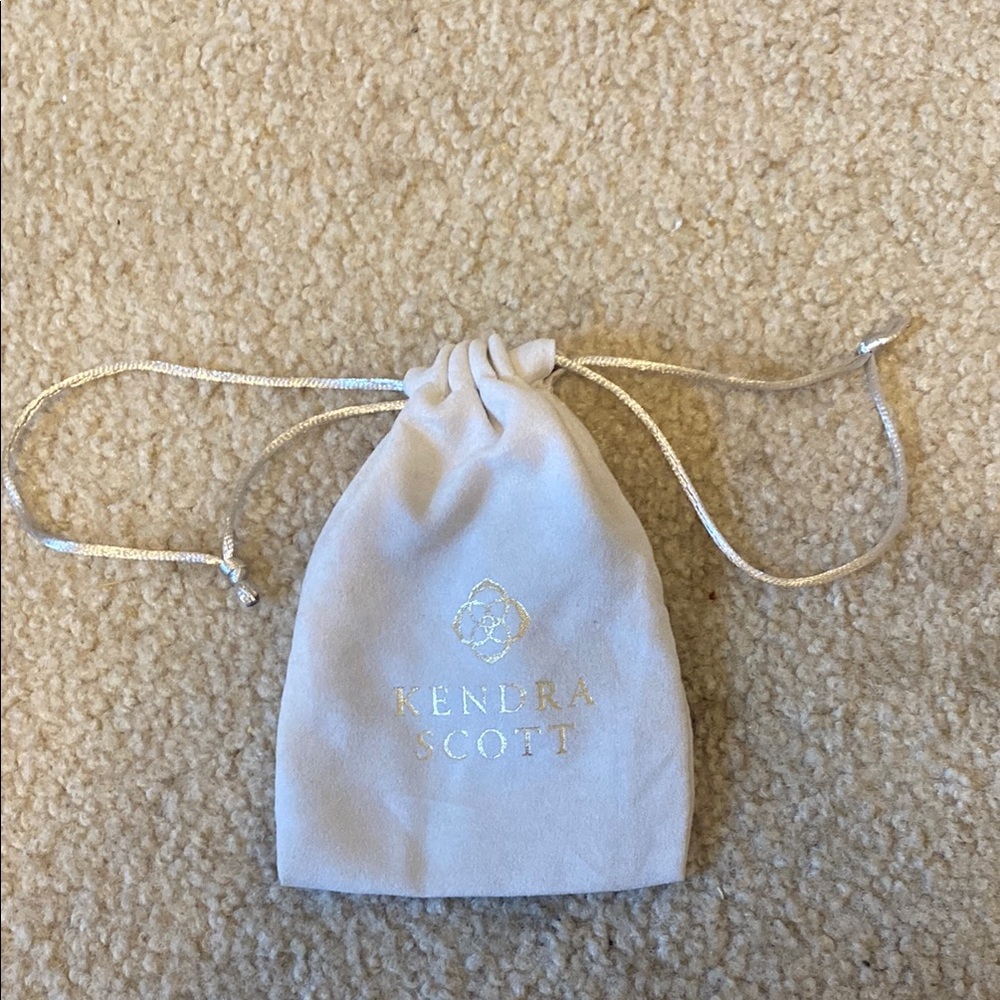 Kendra Scott Ivory Drawstring Bag